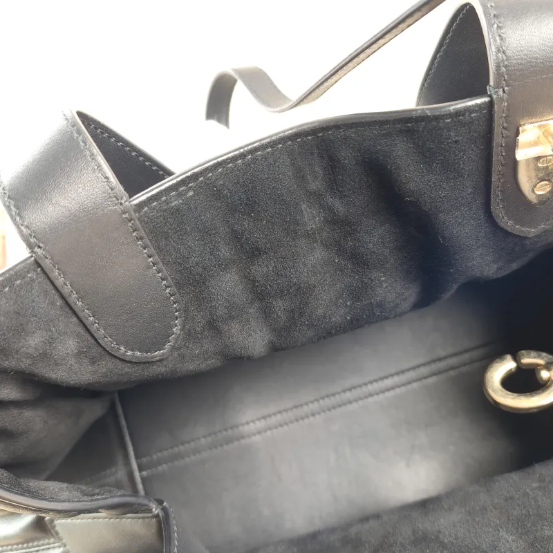 DIOR Top Handle Bag TOUJOURS Black Calfskin Medium28.5 × 17 × 21.5 cm — detail view 6 of 13
