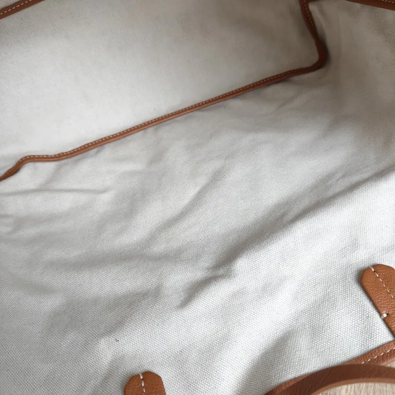 GOYARD Shoulder Bag SAINT LOUIS Shopping Tote Brown ine Canvas Small34 × 15 × 28 cm — detail view 1 of 13