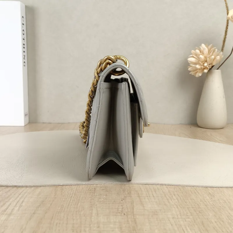 Chanel Crossbody Bag23s Messenger Bag Grey Calfskinmini19.5 × 6 × 13 cm — detail view 11 of 15