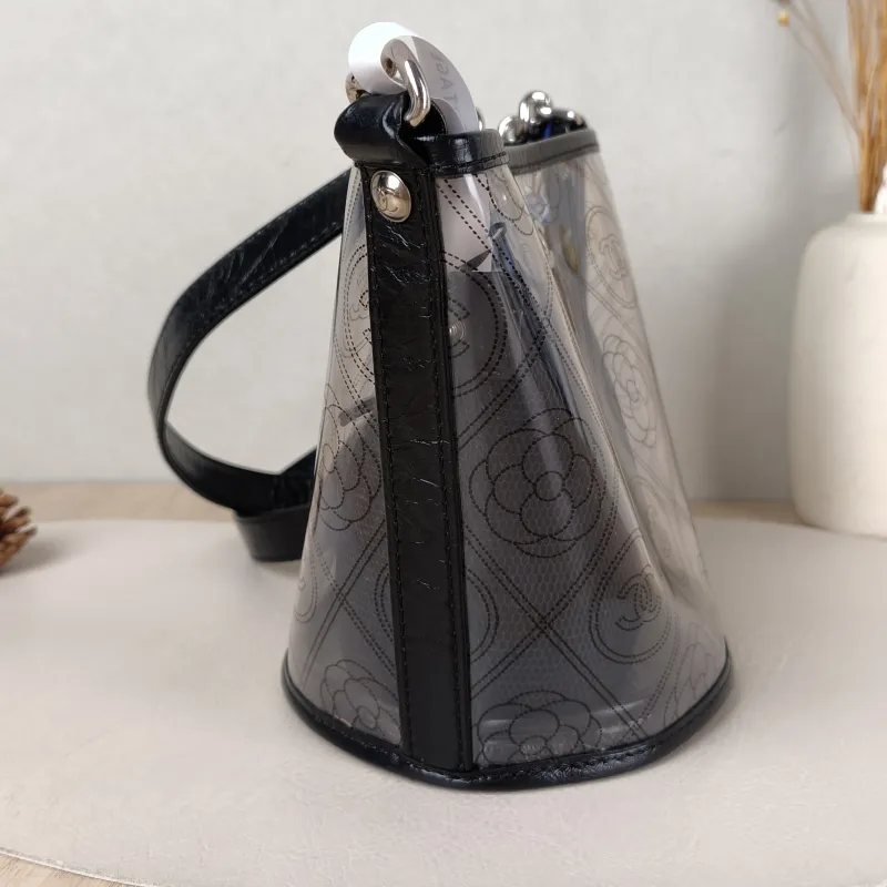 Chanel Shoulder Bag Bucket Bag Black PVC 15.5 × 14.5 × 18 cm 25 — detail view 4 of 10