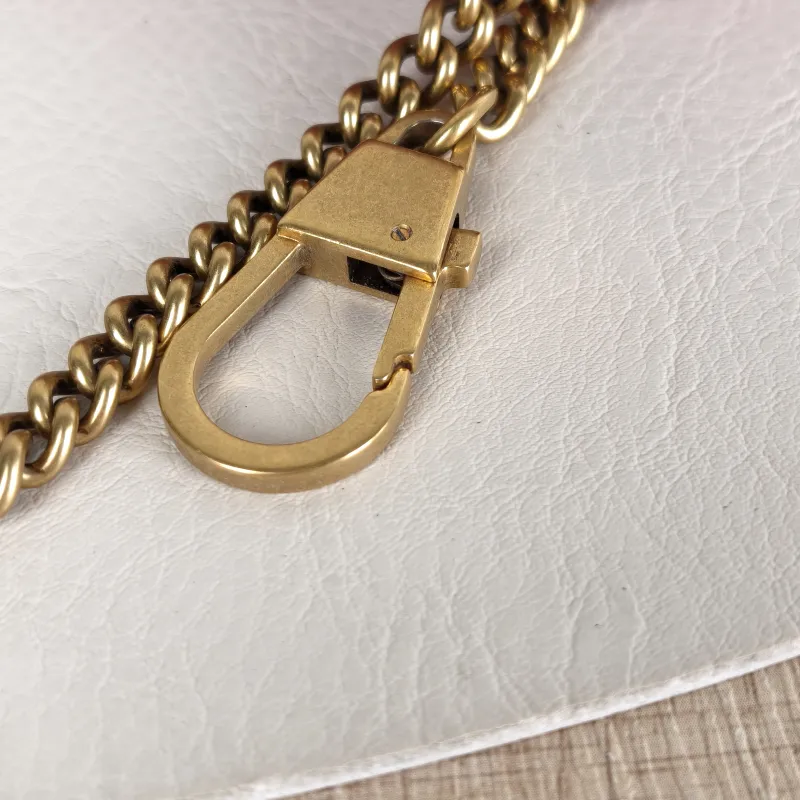GUCCI Crossbody Bag GG Marmont Mini Marmont Mini Red Calfskin Mini 16.5 × 4.5 × 9.5 cm — detail view 7 of 8
