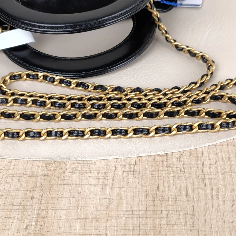 Chanel Shoulder Bag Kelly Black Waxed Leather Small 19 × 7 × 13 cm — detail view 2 of 12