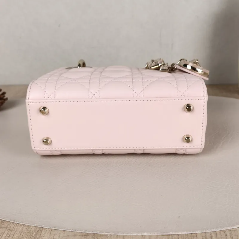 DIOR Crossbody Bag Lady Lady Dior Bag Pink Lambskinmini17 × 7 × 15 cm — cover view 5 of 6