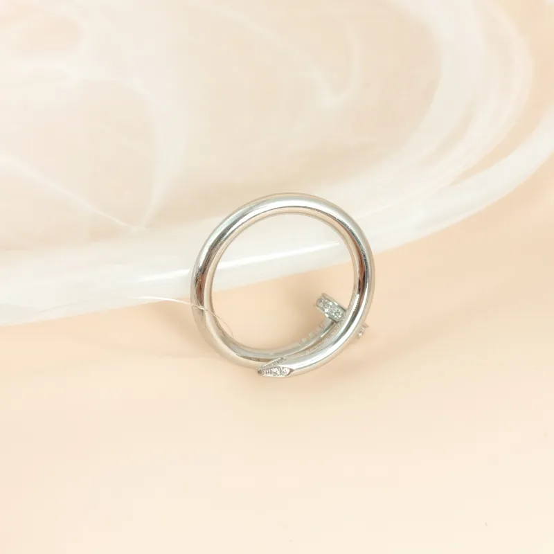 CARTIER Ring Juste un Clou Ring White Gold Diamond18KW hite Gold Edition 56 — cover view 5 of 7