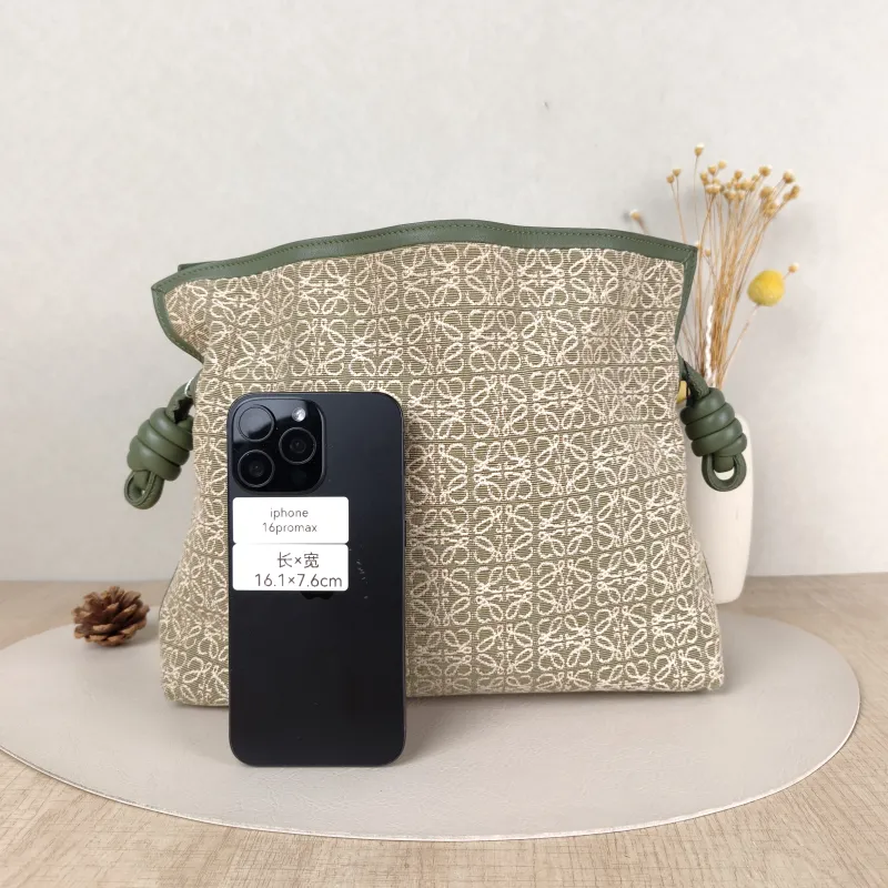 LOEWE Crossbody Bag Flamenco Green Monogram Canvas Medium30 × 10.5 × 24.5 cm — cover view 2 of 5