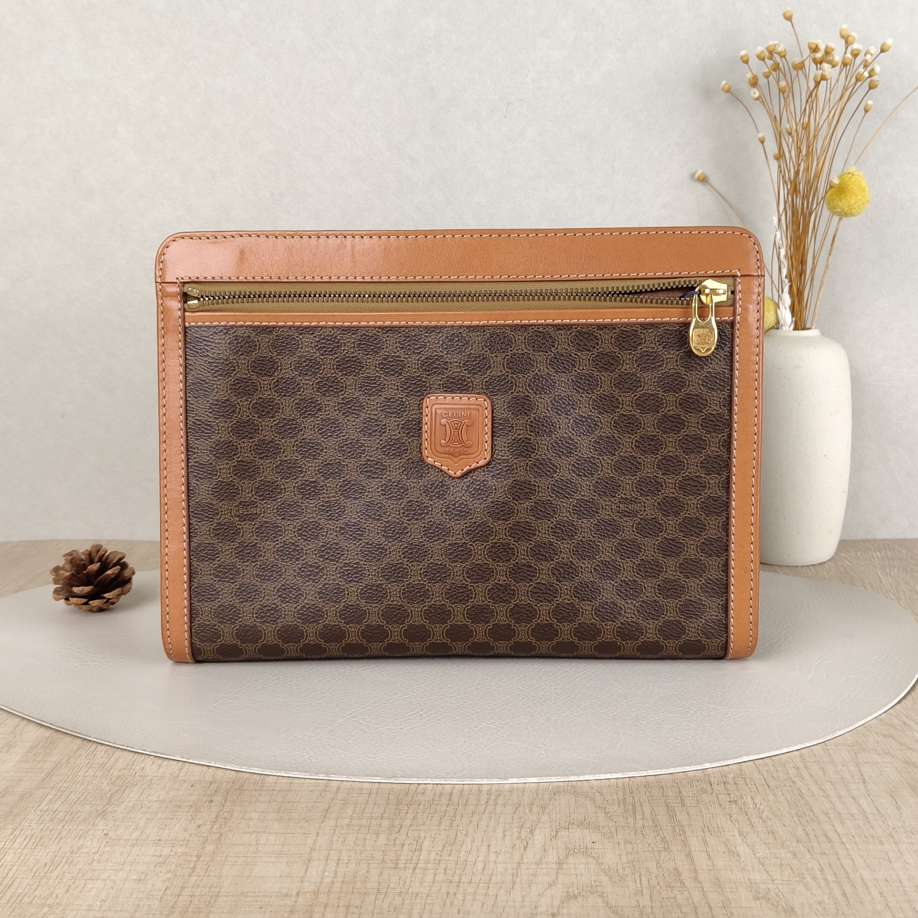 CELINE Clutch Clutch Monogram PVC One Size28 × 6 × 20 cm