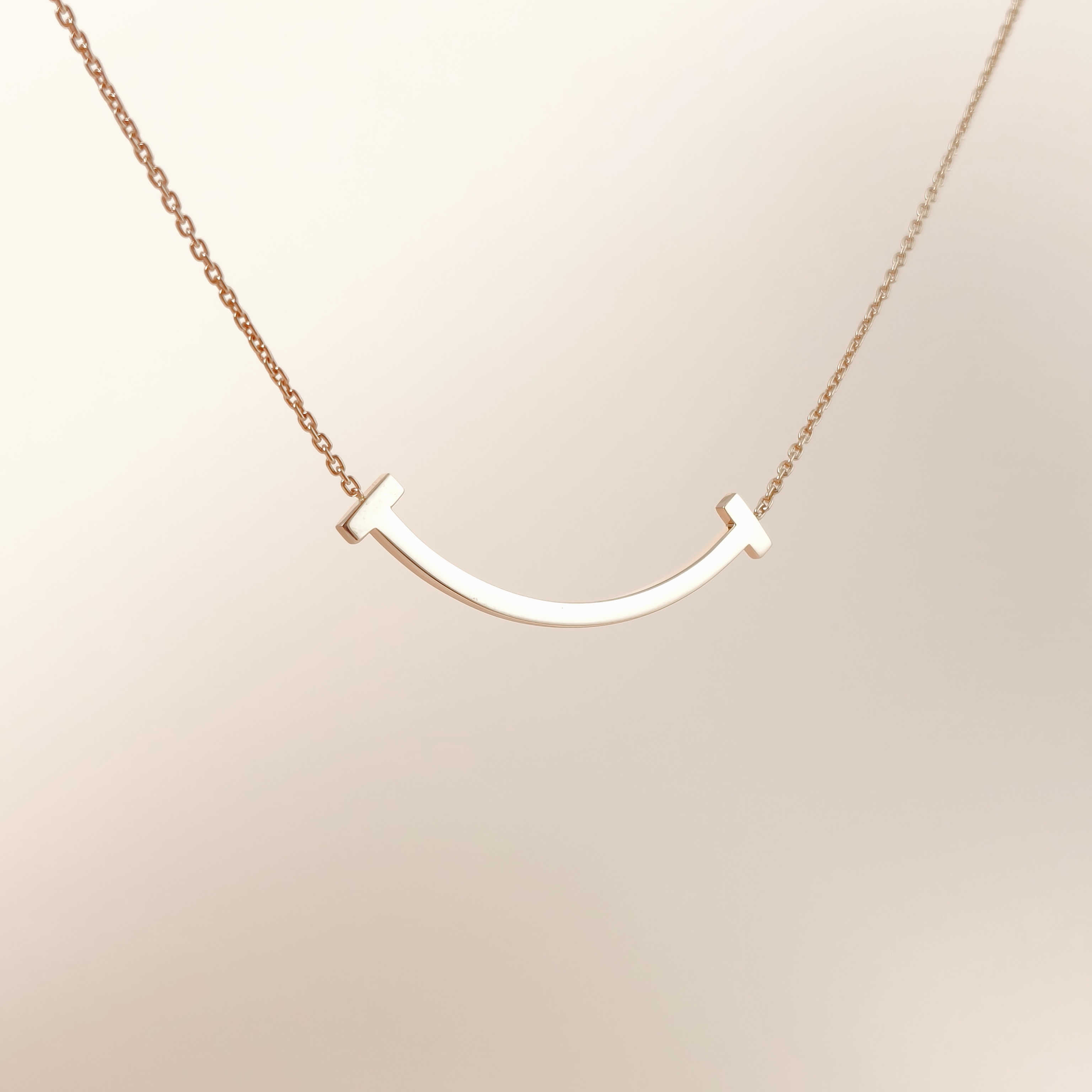 Tiffany&Co. Necklace T Collection Large Smile Necklace Rose Gold Rose Gold 18KR ose Gold Large40.6-45.7 — cover view 9 of 13