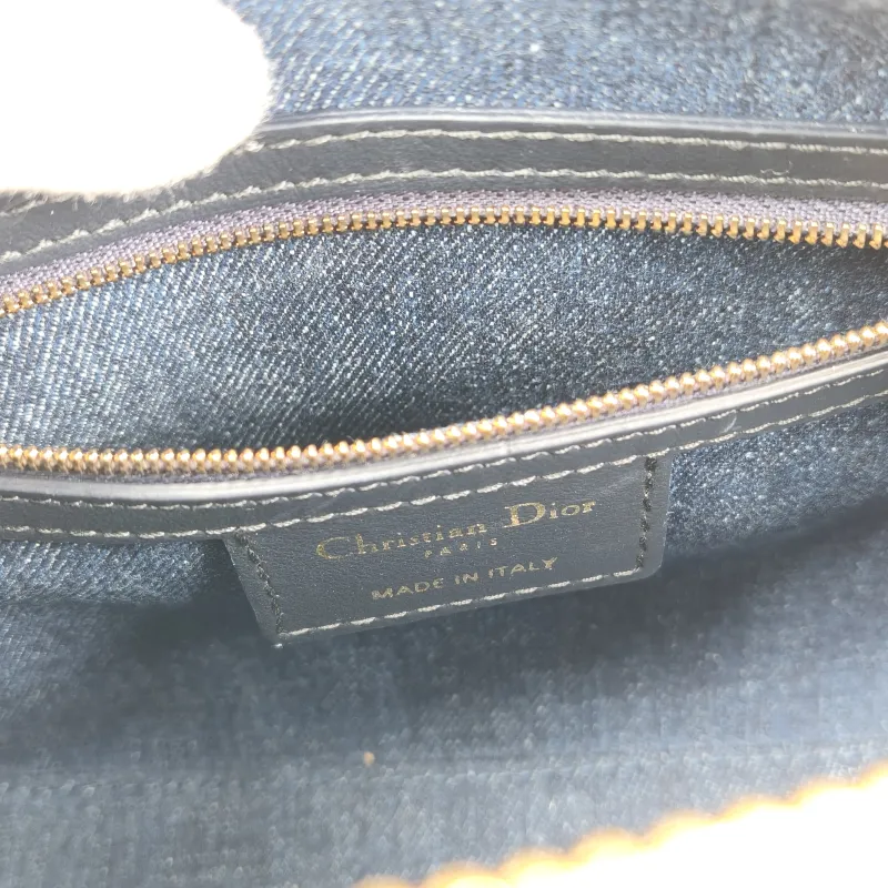 DIOR Crossbody Bag Groove 20 Top Handle Bag Blue Small 20.5 × 12 × 13.5 cm — detail view 7 of 12