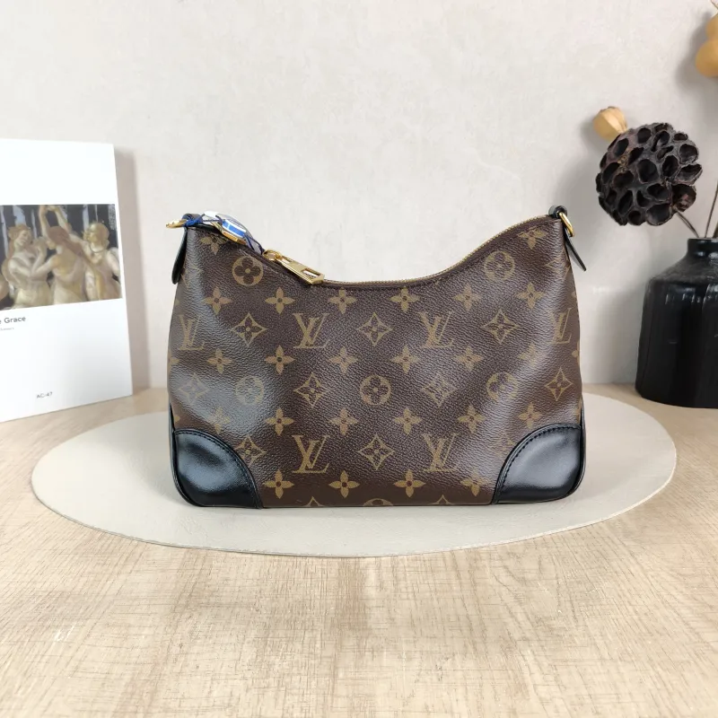 Louis Vuitton Crossbody Bag Boulogne PVC Small 26 × 9.5 × 16 cm