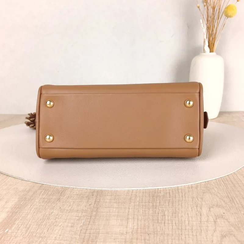 Miumiu Shoulder Bag Beau Brown Calfskin Small 23 × 10 × 11.5 cm — cover view 2 of 5