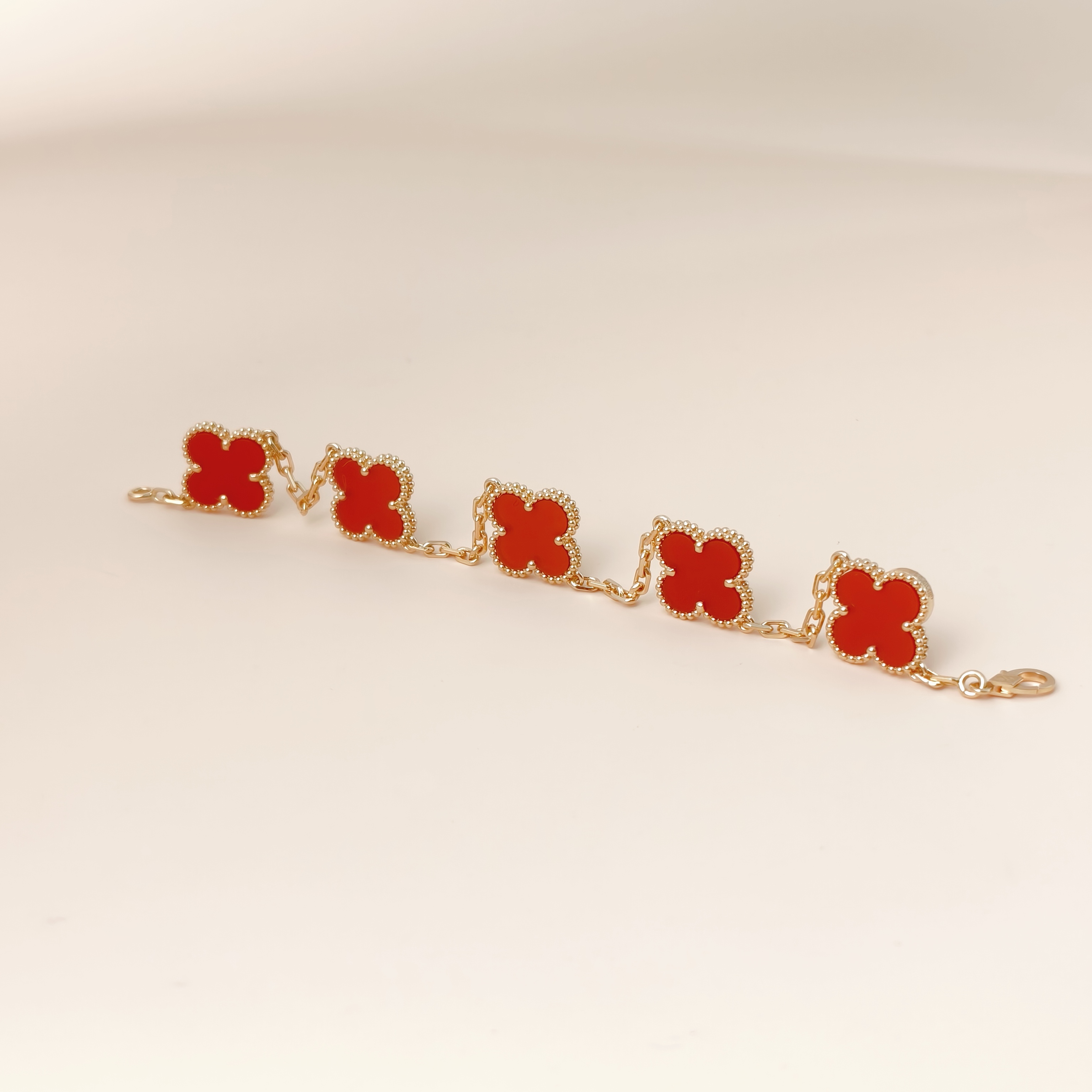 Van Cleef & Arpels Bracelet Alhambra Alhambra Collection Five-Motif Bracelet 18KY ellow Gold Vintage Small19cm โ cover view 10 of 12