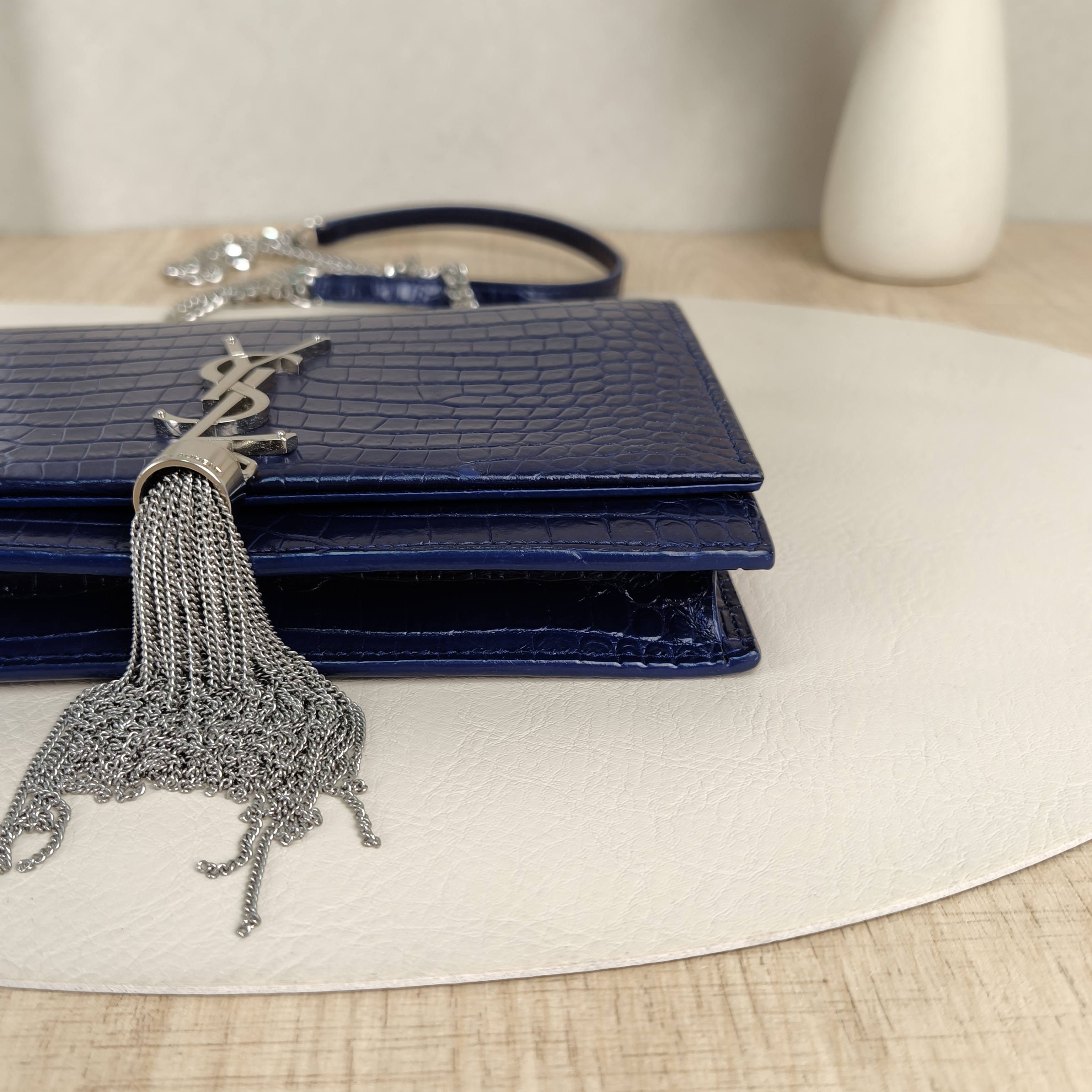 SAINT LAURENT Crossbody Bag KATE Edition Calfskinmini19 × 4 × 12 cm — cover view 8 of 8