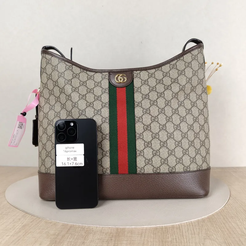 GUCCI Crossbody Bag ophidia Bucket Bag Monogram PVC One Size 34 × 16 × 31 cm — cover view 4 of 5
