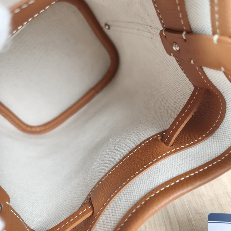 GOYARD Crossbody Bag Petit Flot Brown ine Canvas Mini 12 × 10 × 17.5 cm — detail view 11 of 12