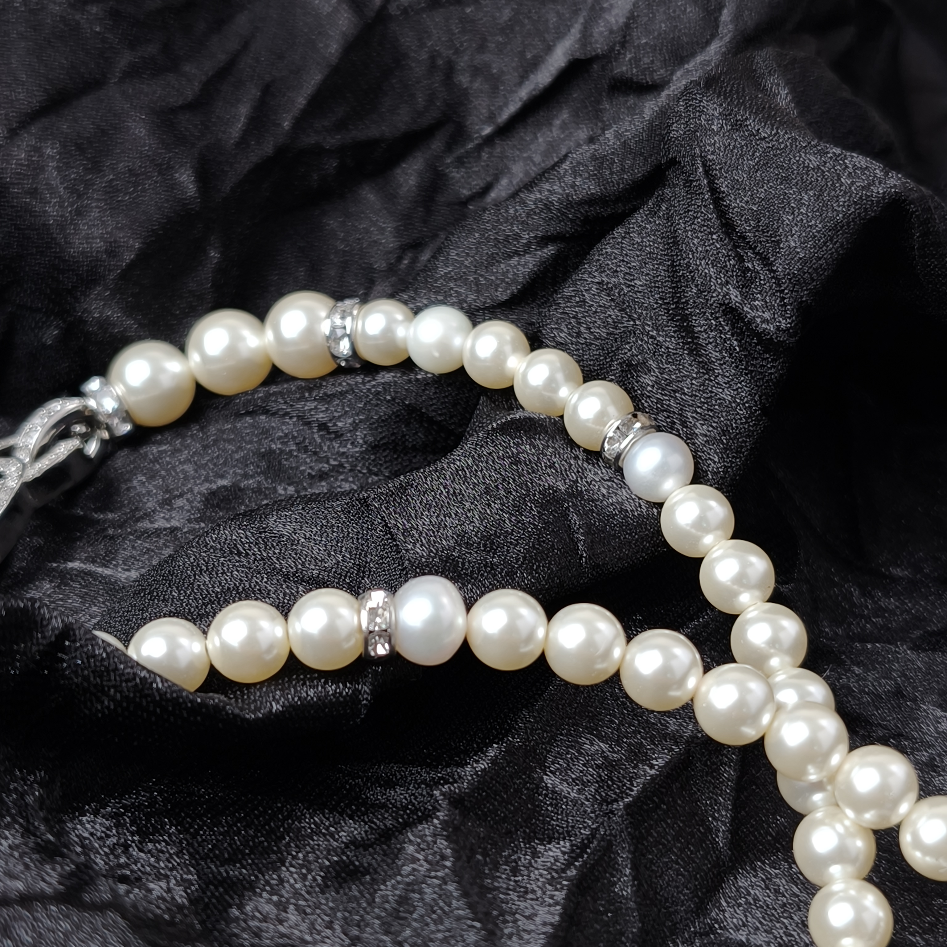 Chanel Necklace25s c Pearl Necklacechocker Silver One Size38cm One Size — cover view 9 of 11