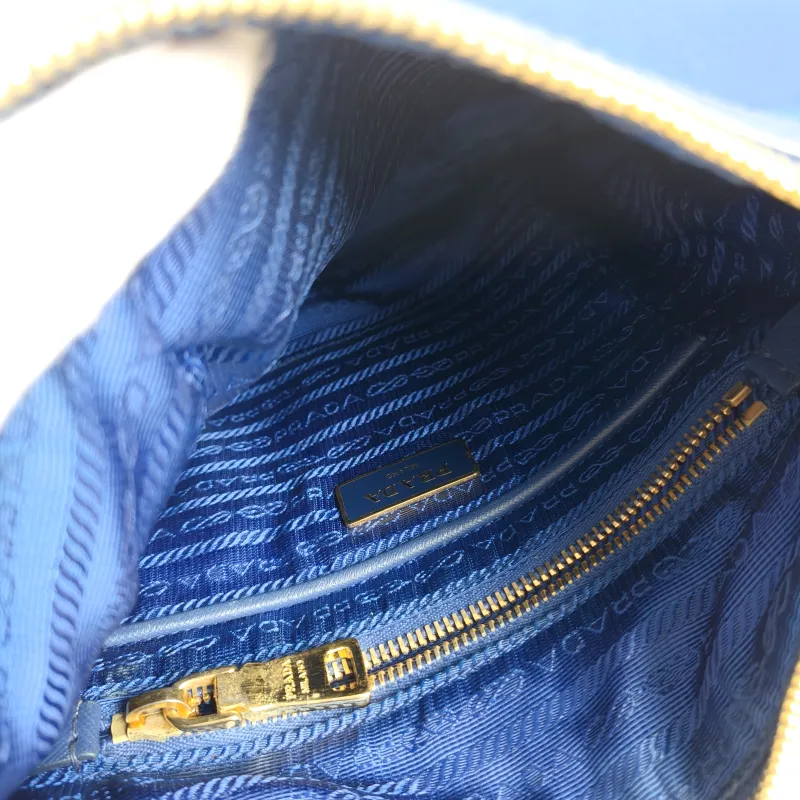 PRADA Crossbody Bag Messenger Bag Crossbody Bag Blue Nylon One Size 28 × 2 × 22 cm — detail view 1 of 10