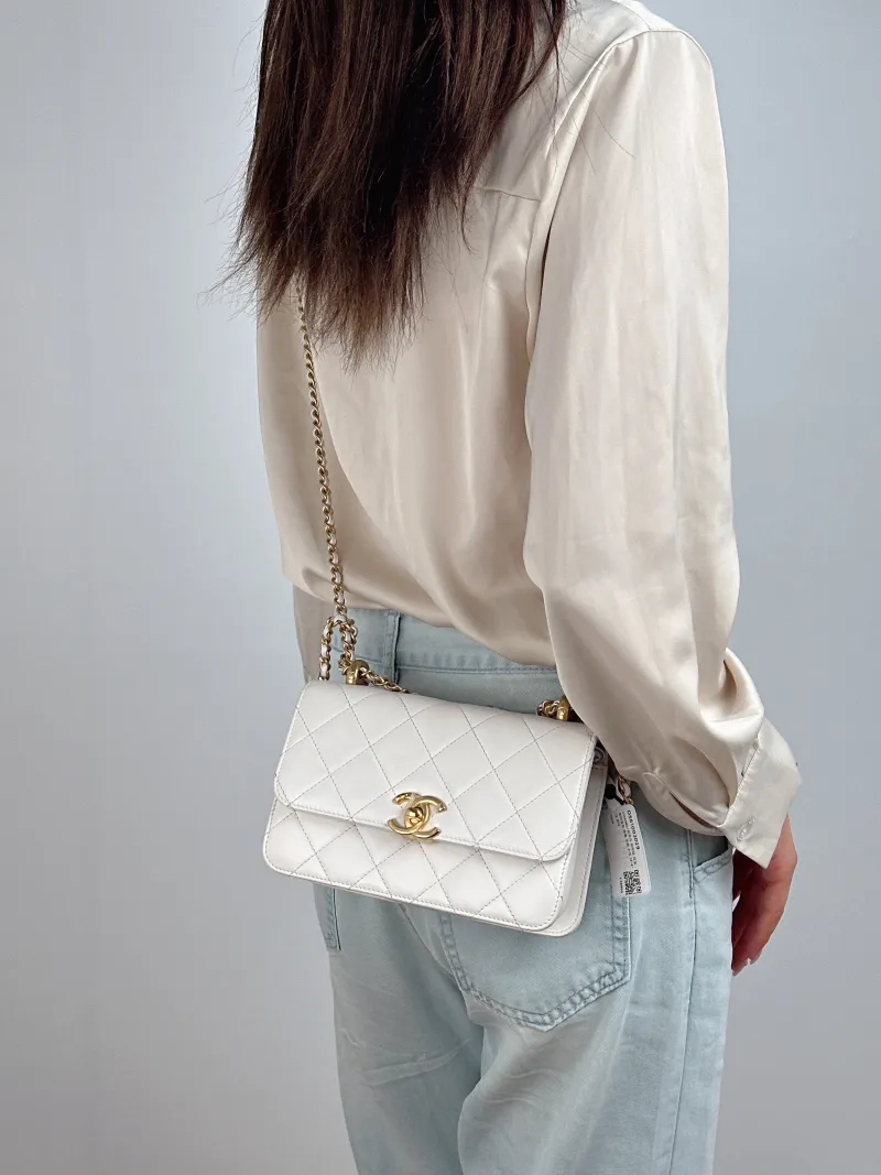 Chanel Crossbody Bag Small 19 × 8 × 12 cm — on-model view 1 of 2