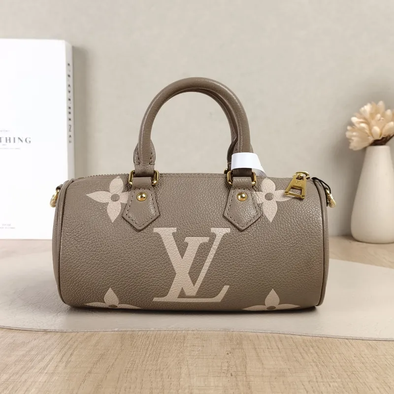 Louis Vuitton Crossbody Bag Papillon · White Empreinte Embossed Calfskin Monogram BB20 × 10 × 10 cm — cover view 2 of 5