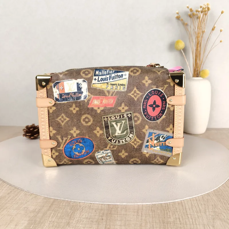 Louis Vuitton Crossbody Bag Side Trunk Box Edition Brown PVC Medium 23.5 × 8.5 × 16 cm — cover view 5 of 6