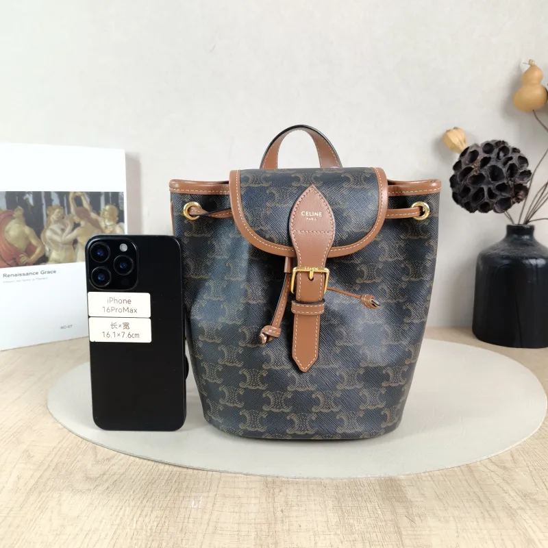 CELINE Backpack FOLCO Backpack Monogram PVC Mini 17 × 10 × 20 cm — cover view 4 of 5