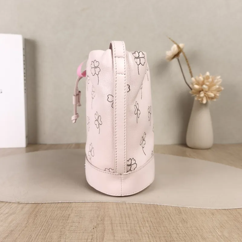 DIOR Shoulder Bag Bucket Bag Pink Calfskin One Size15 × 10 × 7.5 cm — detail view 11 of 13