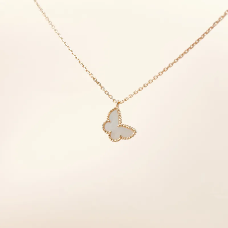 Van Cleef & Arpels Necklace Lucky Alhambra Necklace Pearl · White Mother-of-Pearl18KY ellow Gold One Size39cm — cover view 7 of 9