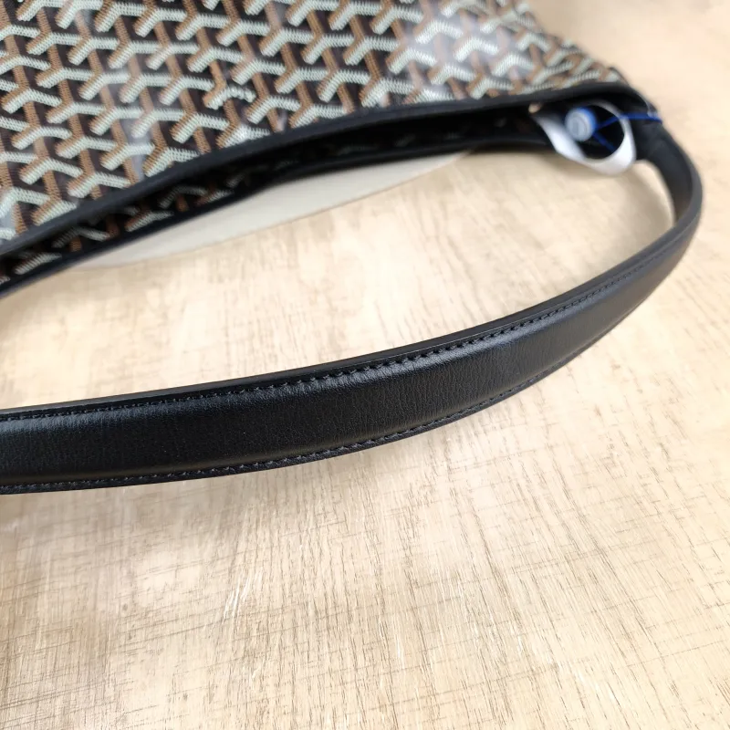 GOYARD Shoulder Bag Boheme Hobo​ Black ine Canvas Small 43 × 14 × 27 cm — detail view 13 of 15