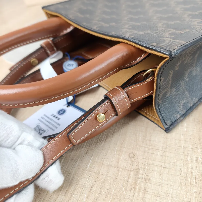 CELINE Crossbody Bag CABAS Mini Monogram PVC Mini 17 × 4 × 20.5 cm — detail view 10 of 12