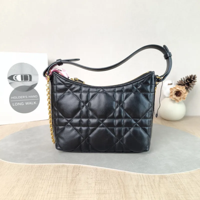 DIOR Shoulder Bag Miss Caro Chain Bag Black Lambskin Mini 19 × 7 × 14 cm — cover view 6 of 6