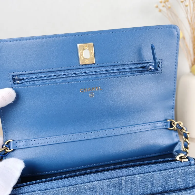 Chanel Crossbody Bag CF WOCWOC Bag Blue Mini 19.2 × 3.5 × 12.3 cm — detail view 7 of 13