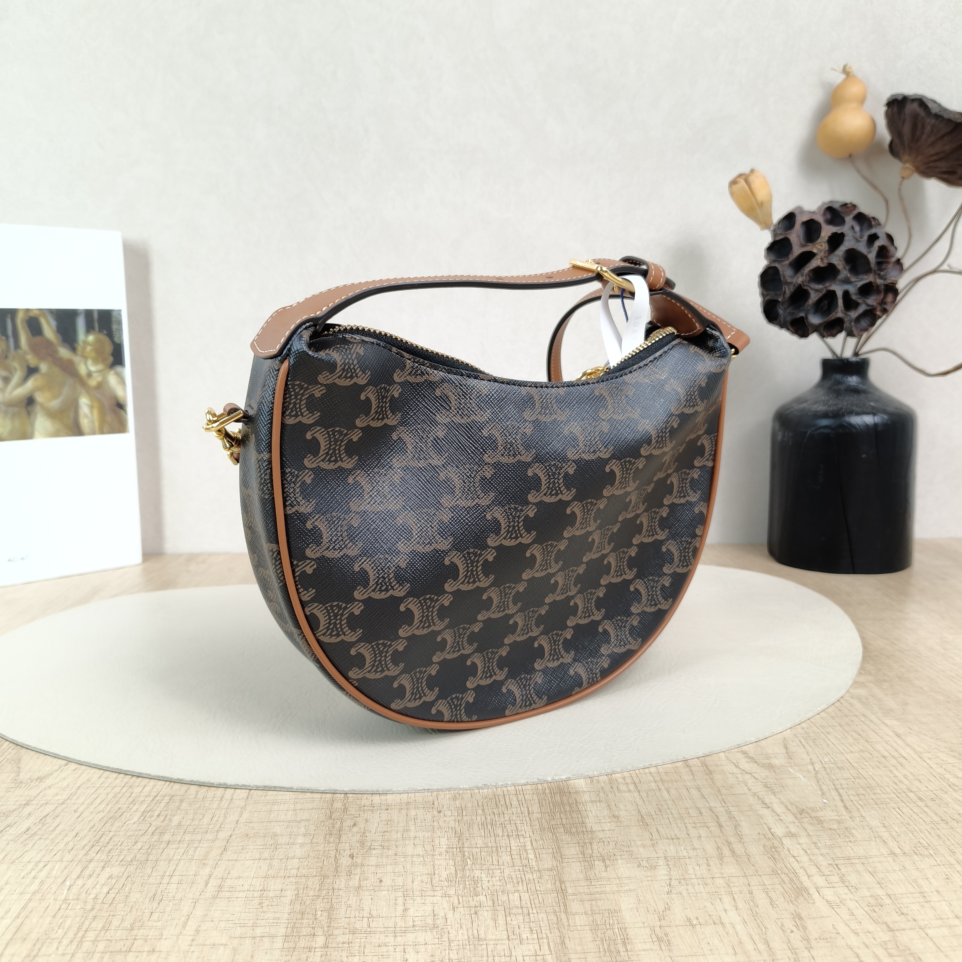 CELINE Crossbody Bag TEEN LULU hobo Monogram PVC Small21 × 5 × 24 cm — cover view 3 of 5