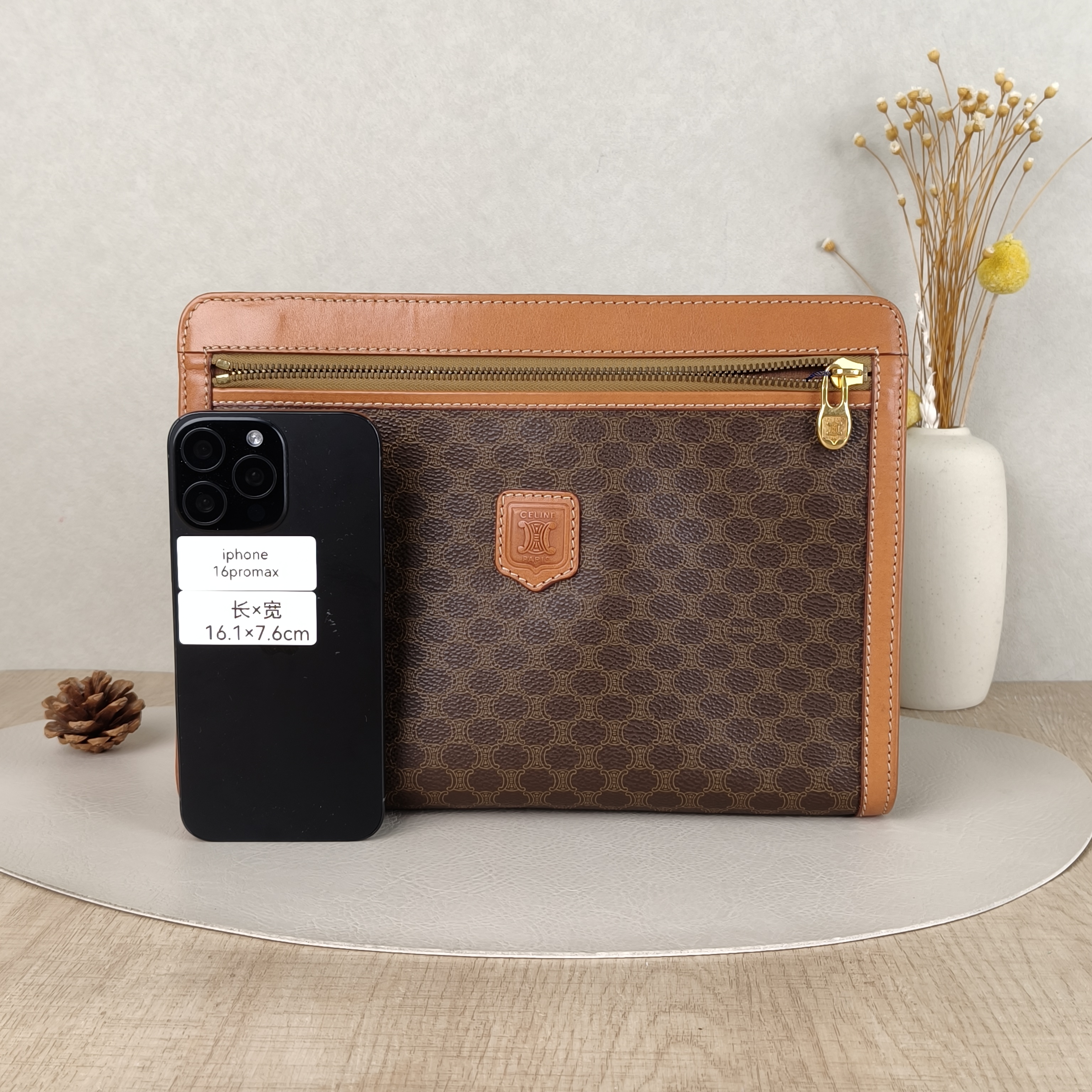 CELINE Clutch Clutch Monogram PVC One Size28 × 6 × 20 cm — cover view 4 of 5