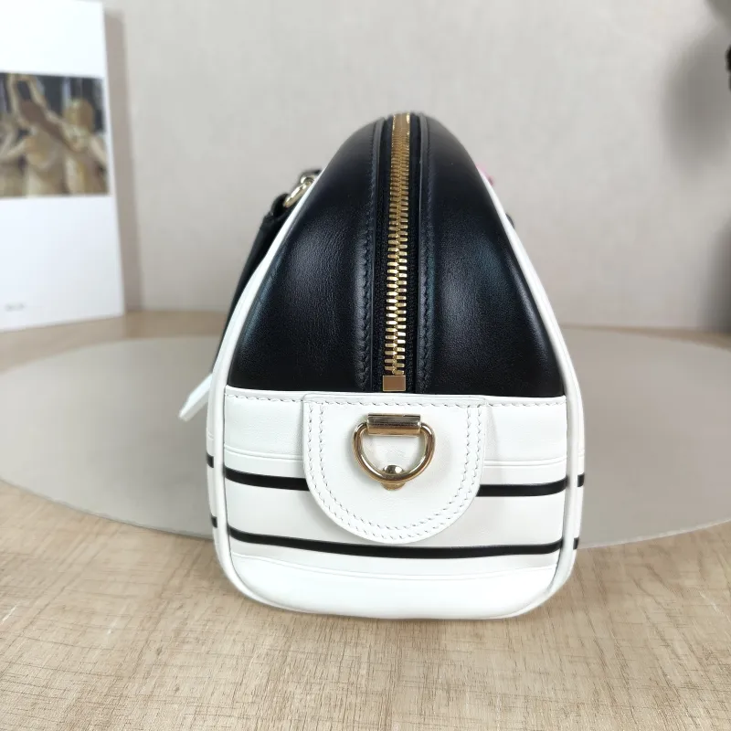 DIOR Top Handle Bag Vibe Bowling White Calfskin 25 × 11 × 15 cm — detail view 5 of 11