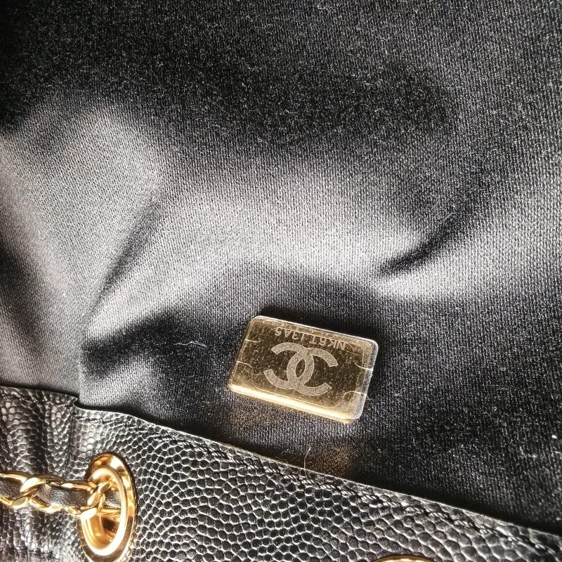 Chanel Shoulder Bag25Bag Black Grained Calfskinmini20 × 12.5 × 22 cm — detail view 7 of 13