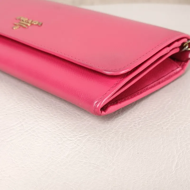 PRADA Shoulder Bag Shoulder Bagwoc Pink Calfskin 21 × 2.5 × 10.5 cm Conditioned — detail view 11 of 12