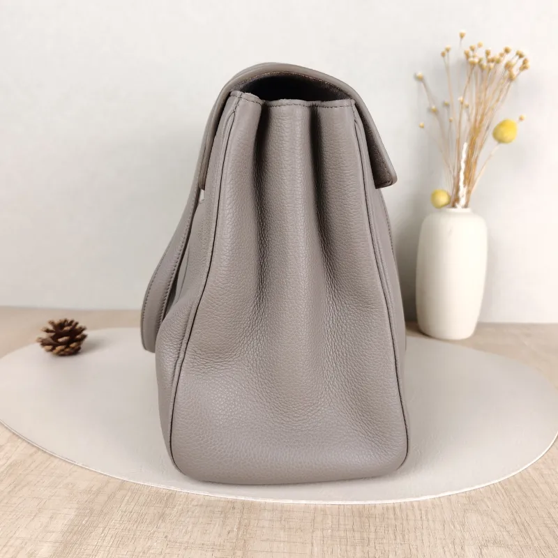 CELINE Shoulder Bag Soft 16Shoulder Bag Grey Calfskin Medium32 × 15 × 24 cm — detail view 11 of 12
