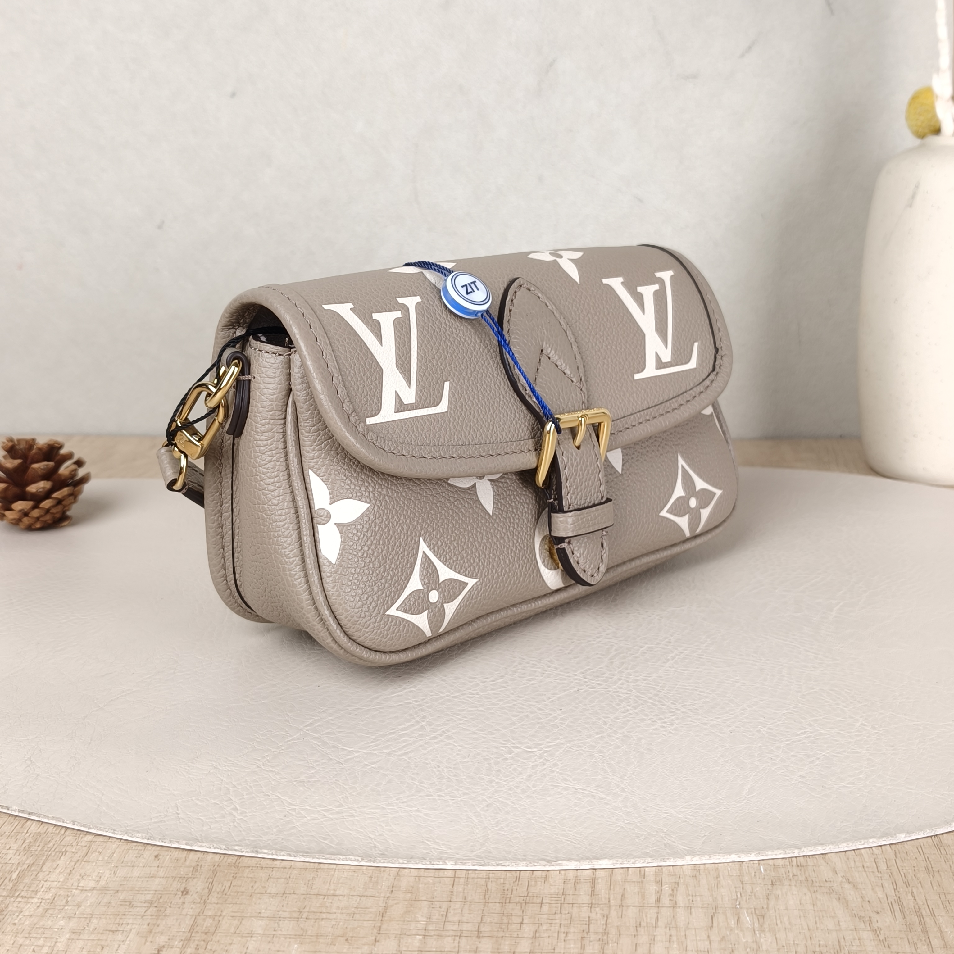Louis Vuitton Crossbody Bag Diane Baguette Bag Empreinte Embossed Calfskinnano19 × 6 × 10.5 cm — cover view 2 of 6