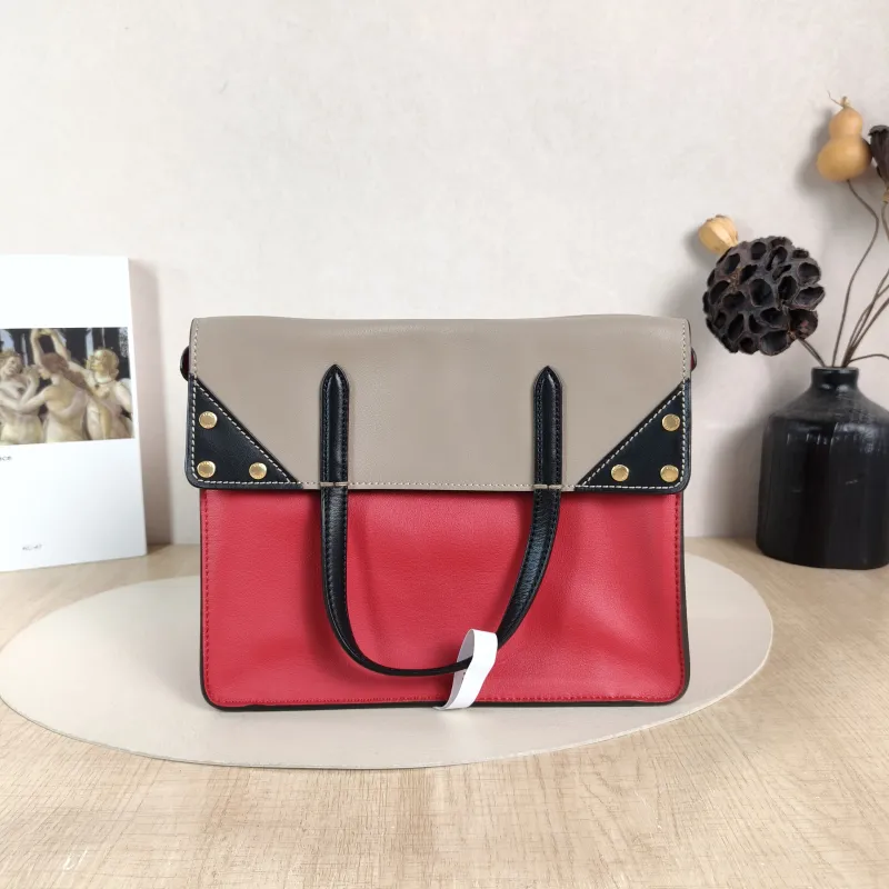 FENDI Crossbody Bag Top Handle Shoulder Crossbody Bag Colorblock Calfskin One Size 25 × 12 × 19.5 cm — cover view 3 of 5