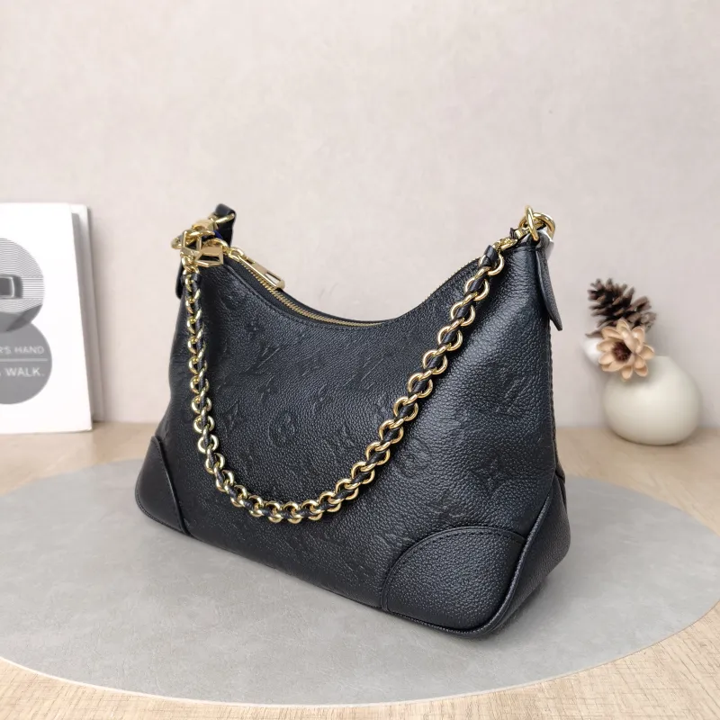 Louis Vuitton Crossbody Bag Boulogne Black Empreinte Embossed Calfskin Small26 × 9.5 × 16 cm — cover view 2 of 6