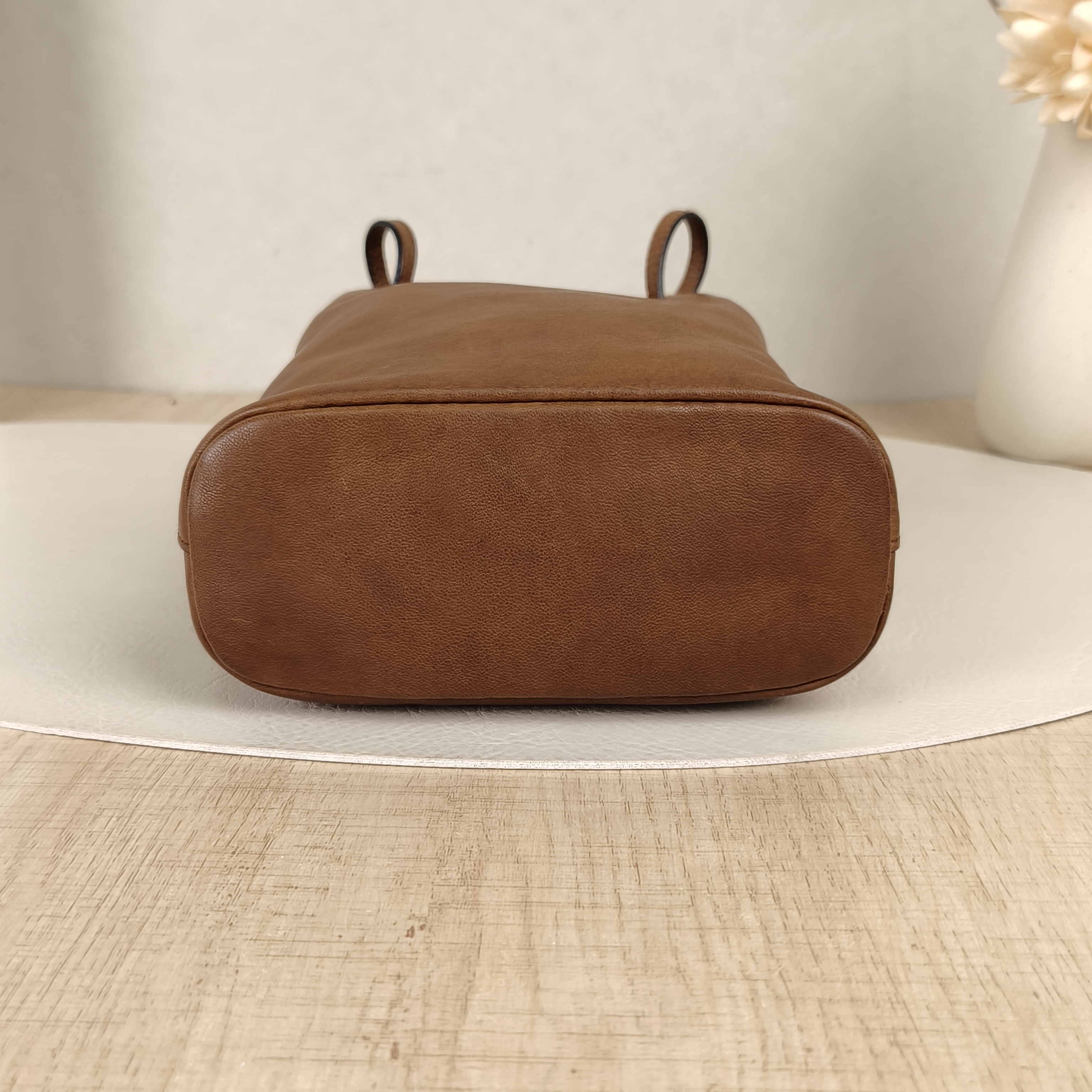 Miumiu Crossbody Baglogo Brown Lambskin 14.2 × 6.3 × 16.2 cm — cover view 7 of 8