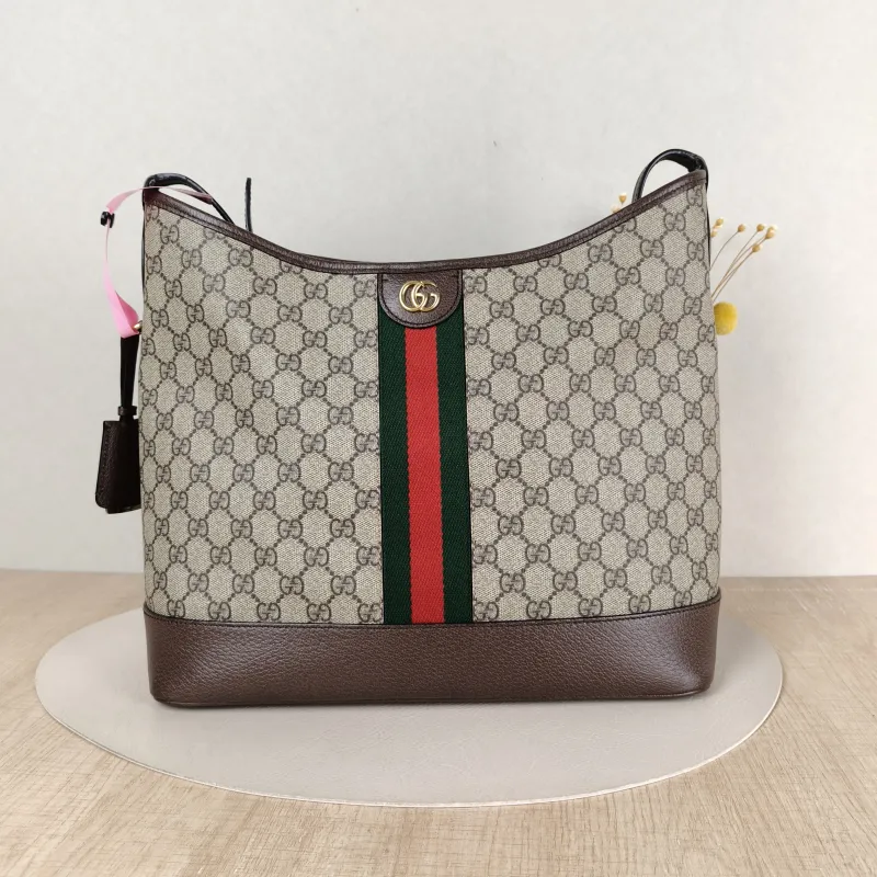 GUCCI Crossbody Bag ophidia Bucket Bag Monogram PVC One Size 34 × 16 × 31 cm