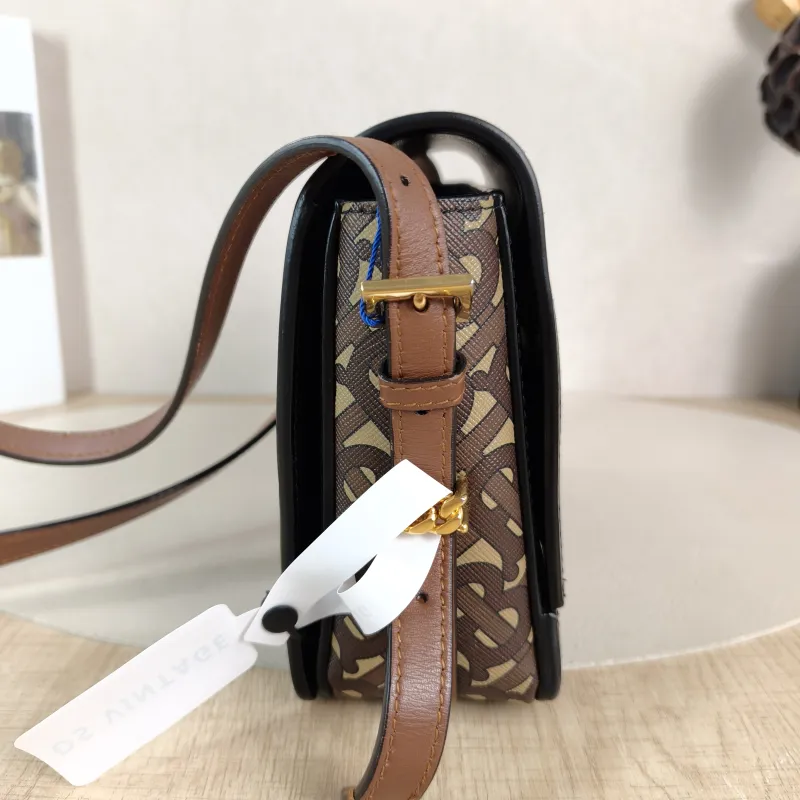 BURBERRY Shoulder Bag Shoulder Bag Brown Canvas One Size 19.5 × 7.5 × 16 cm — detail view 1 of 11