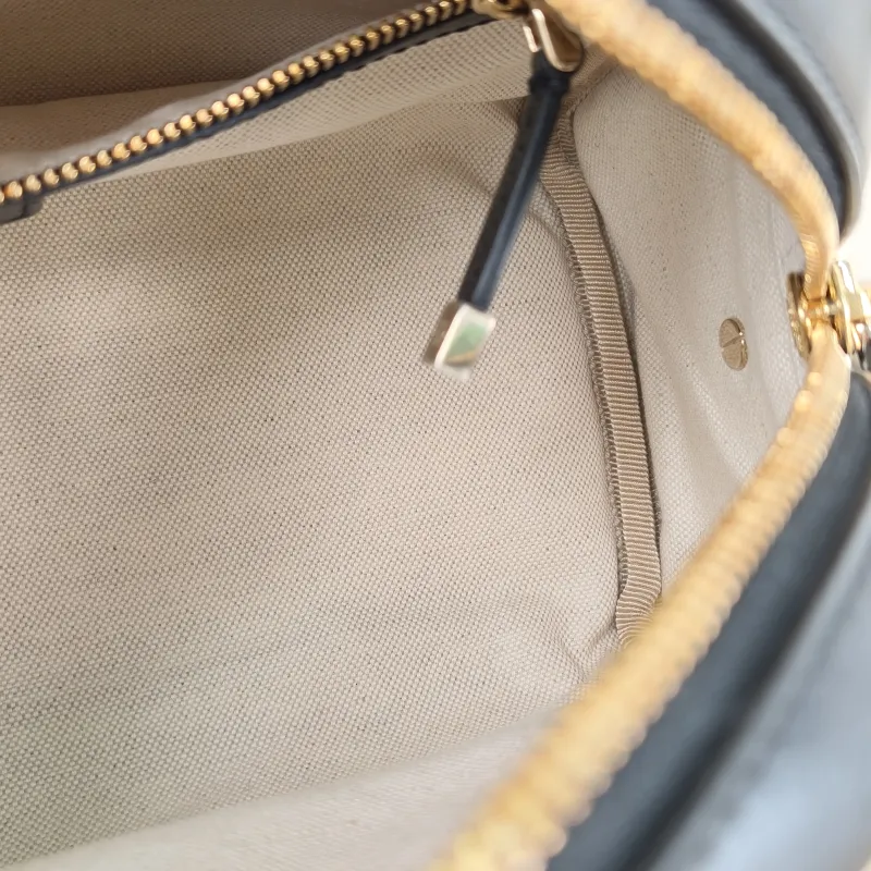 DIOR Top Handle Bag D-Vibe Bowling Bag White Calfskin Medium25 × 9.5 × 16 cm — detail view 3 of 12