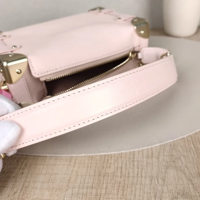 Louis Vuitton Crossbody Bag Side Trunk Box Pink Calfskin Small 18 × 8 × 12.5 cm — detail view 1 of 11