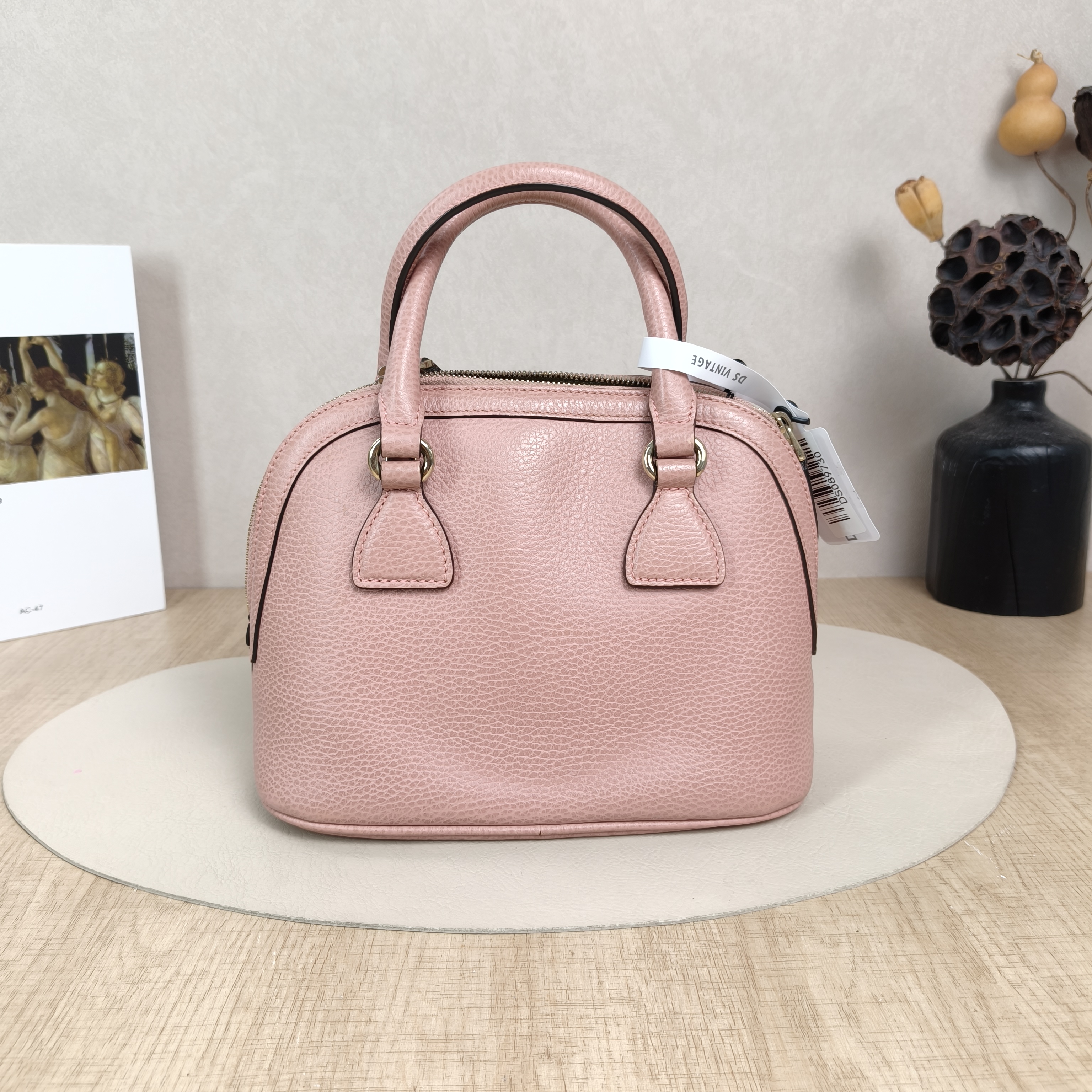 GUCCI Crossbody Bag Crossbody Bag Pink Calfskin One Size24 × 12 × 18 cm — cover view 4 of 5