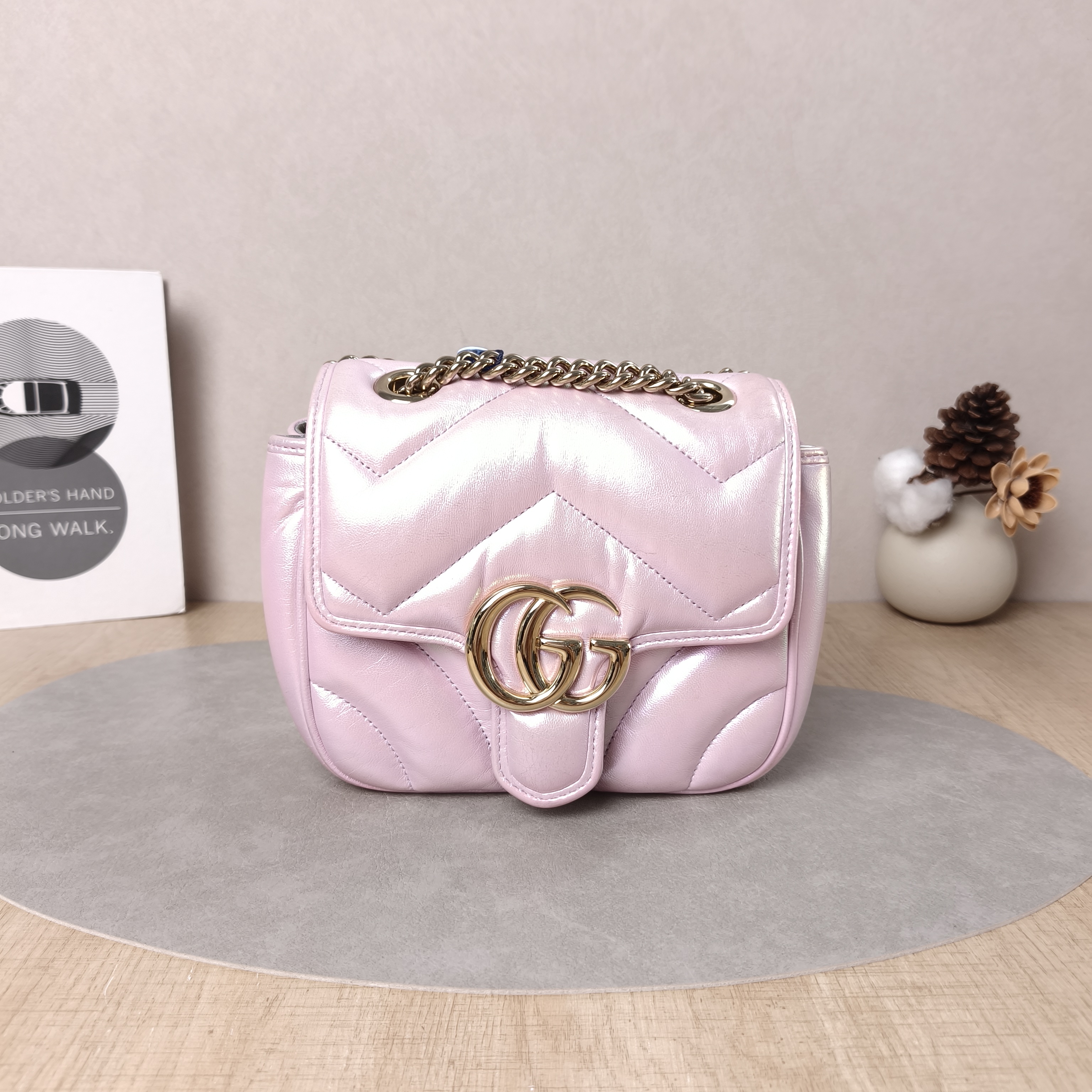 GUCCI Crossbody Bag GG Marmont Marmont Calfskinmini18 × 8 × 15 cm