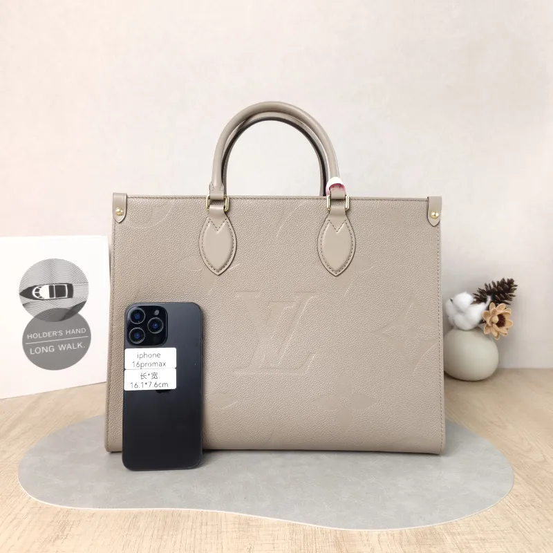 Louis Vuitton Shoulder Bag Onthego Medium Monogram Empreinte Embossed Calfskin Medium 35 × 14 × 27 cm — cover view 5 of 5