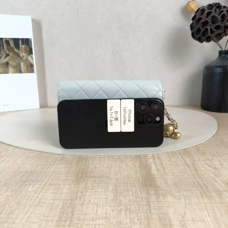 Chanel Crossbody Bag woc Collection Grey Lambskinmini17 × 5 × 9.5 cm — cover view 5 of 5