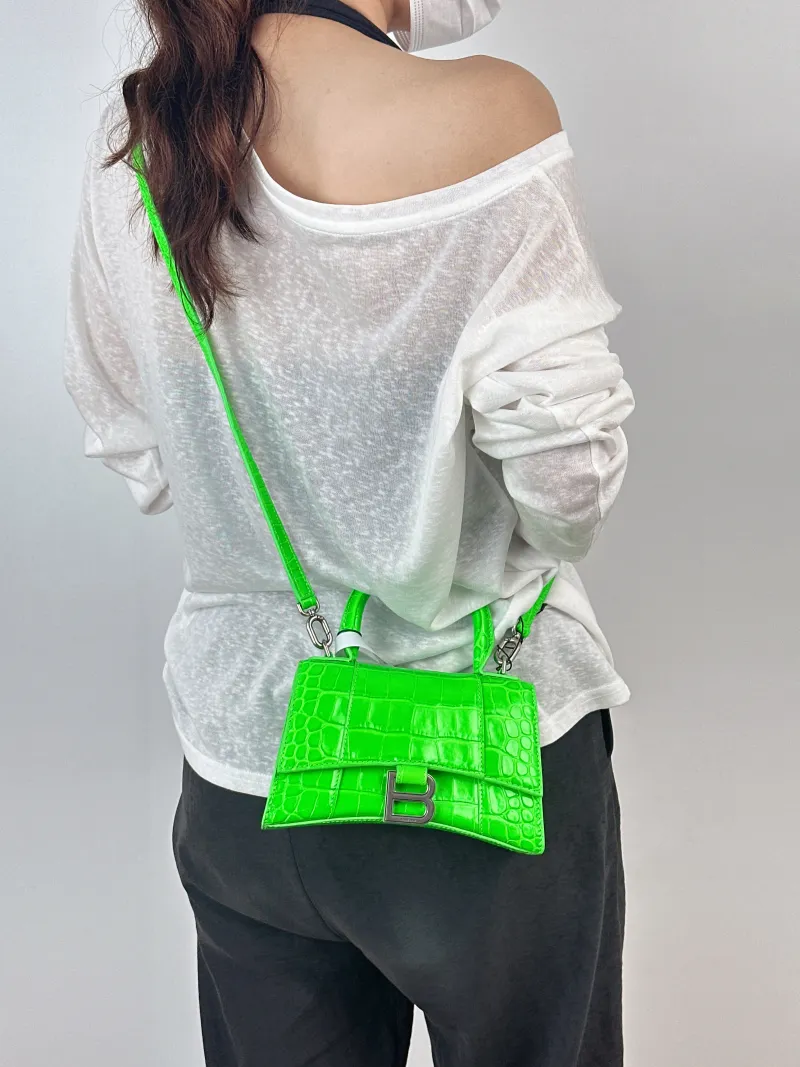 BALENCIAGA Crossbody Bag Hourglass Hourglass Bag Calfskinmini19 × 5 × 12 cm — on-model view 2 of 2