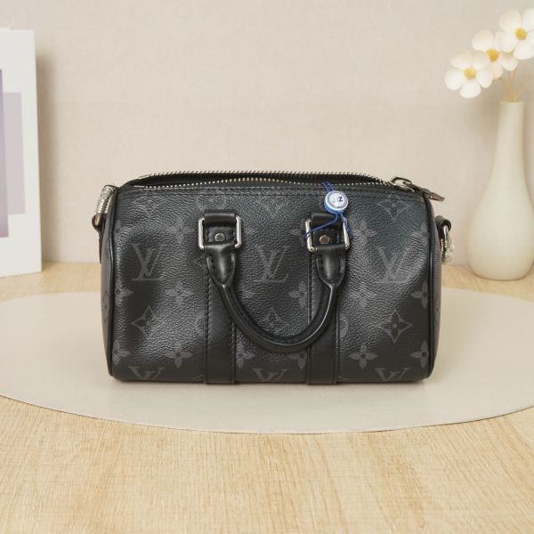 Louis Vuitton keepall21Blackpvc Microchip Edition · Shoulder Strap · 21 × 9 × 12 cm